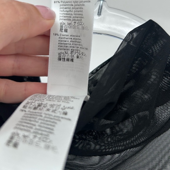 NWT Wolford Tulle Body  Black Color  Size Large 79156 - 25 - Picture 5 of 11